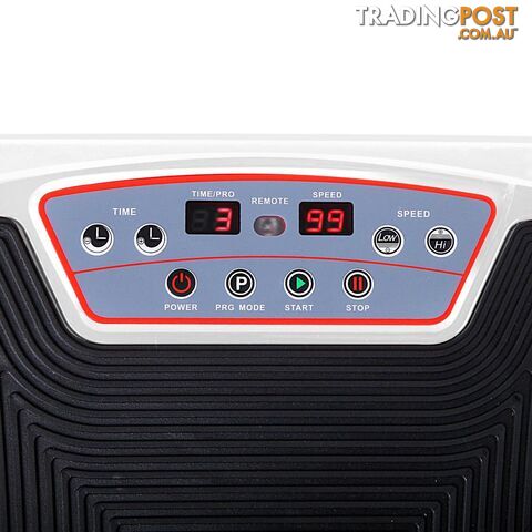 Twin Motor Vibration Plate 1200W Exercise Fitness Weight Loss Power Plate White
