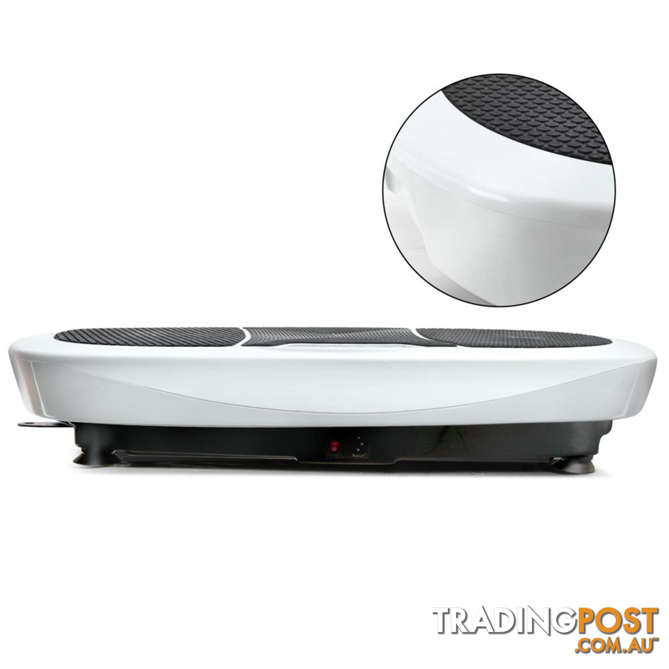 Twin Motor Vibration Plate 1200W Exercise Fitness Weight Loss Power Plate White