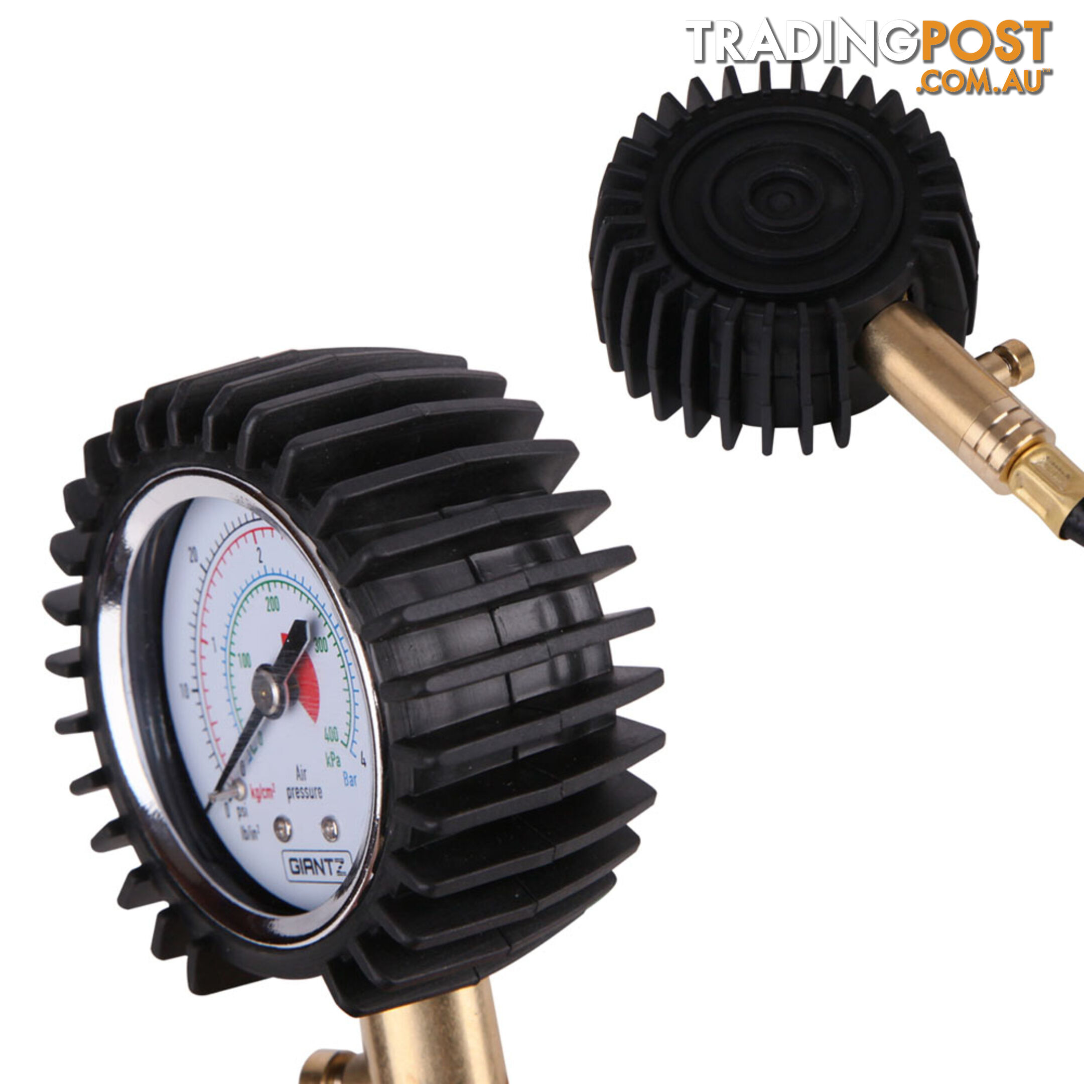 2-IN-1 Tyre Gauge & Deflator Black