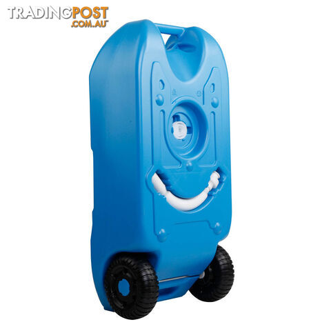 40L Portable Wheel Water Tank Camping Caravan Transport Storage Motorhome Blue