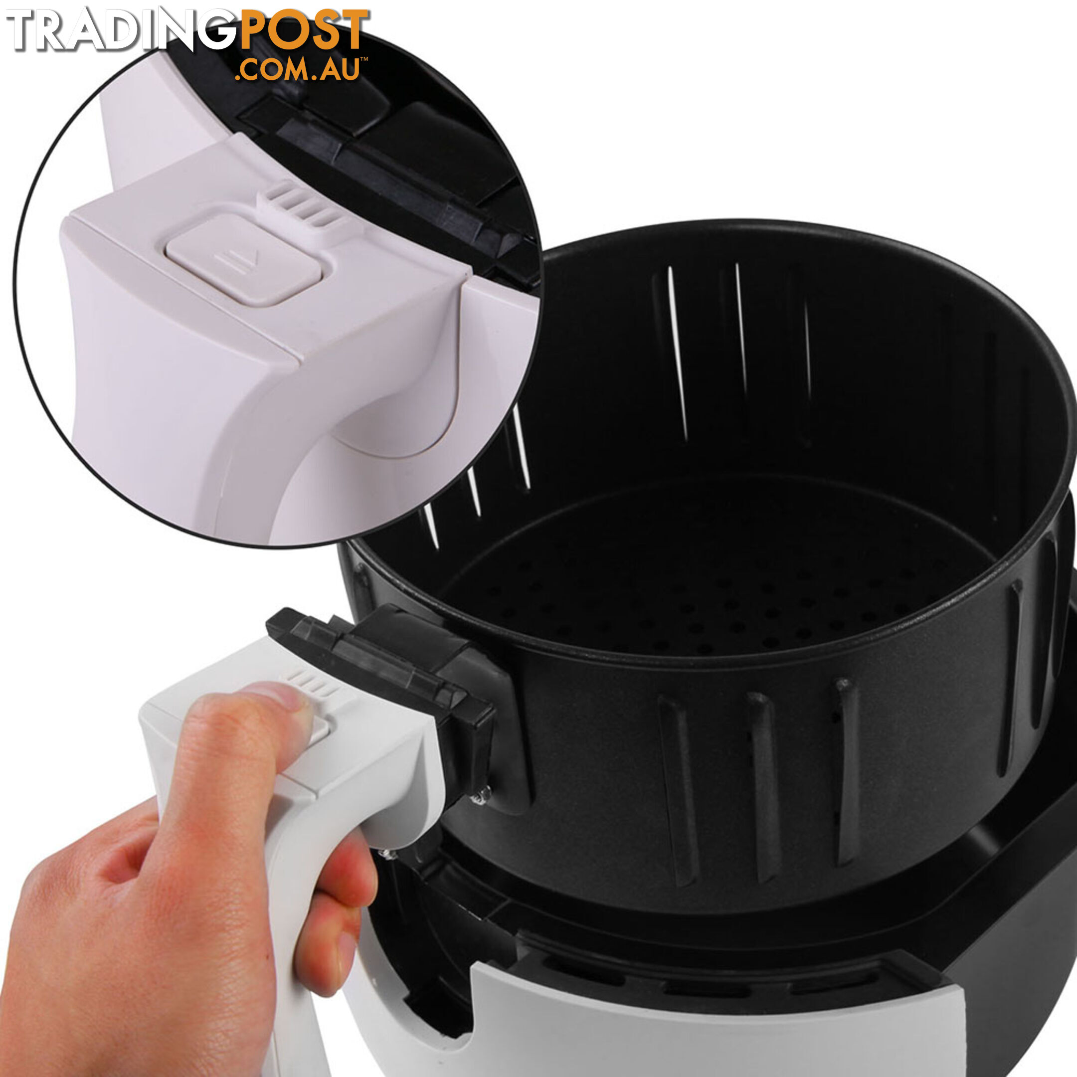 2.2L Air Fryer Low Fat Oil Less Deep Cooker Fast Healthy White