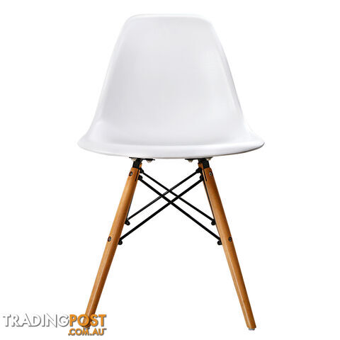 Set of 2 Dining Chair White