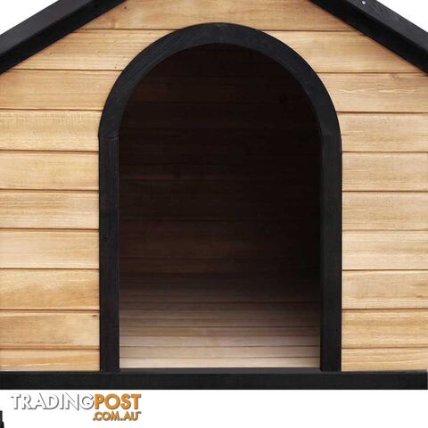 Timber Dog Kennel w/ Food Bowls