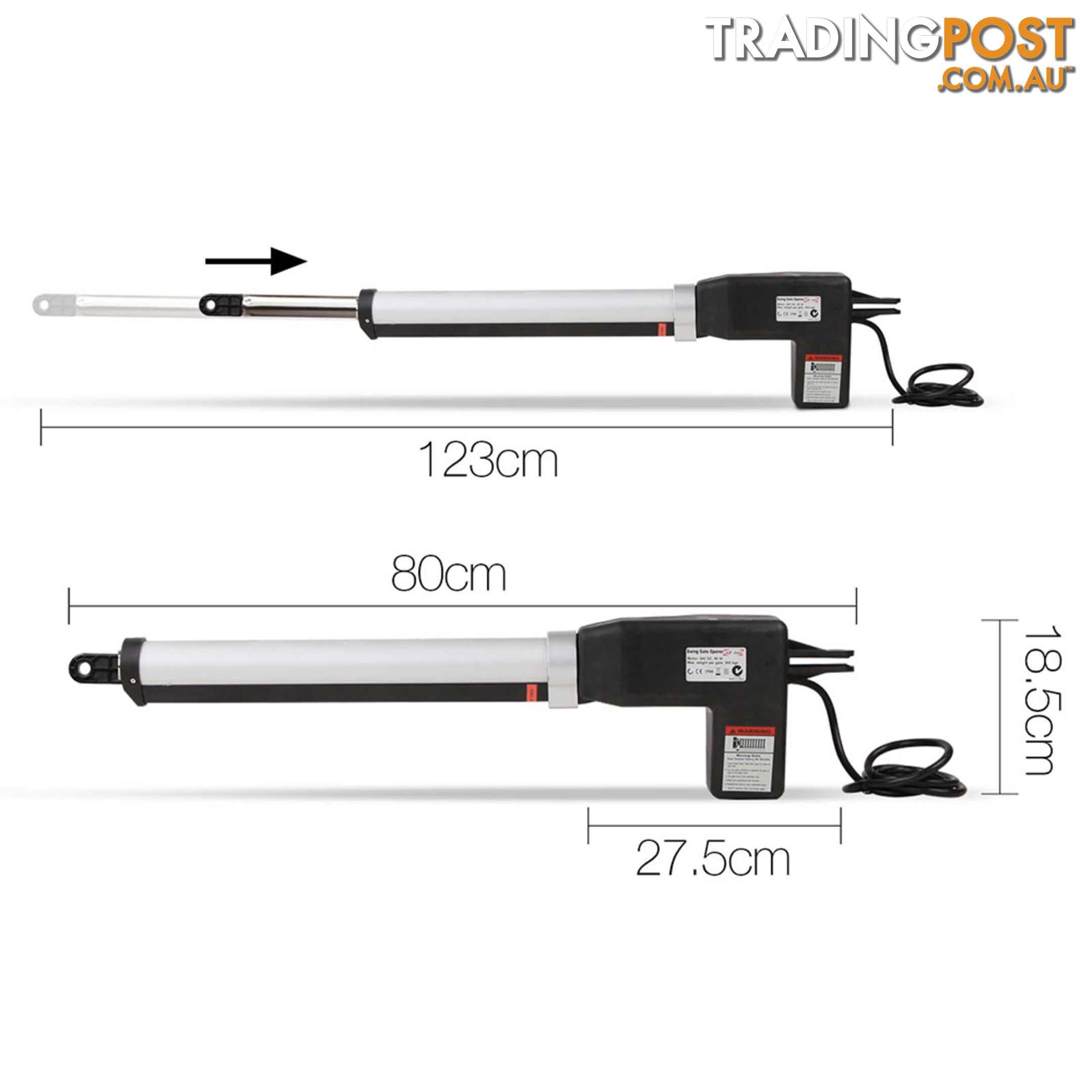 Automatic 2 Arm Swing Gate Opener with 2 Remote Controls