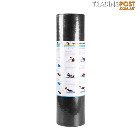 45cm EPP Foam Roller Yoga Gym Pilates Physio Stick Exercise Back Massage Black