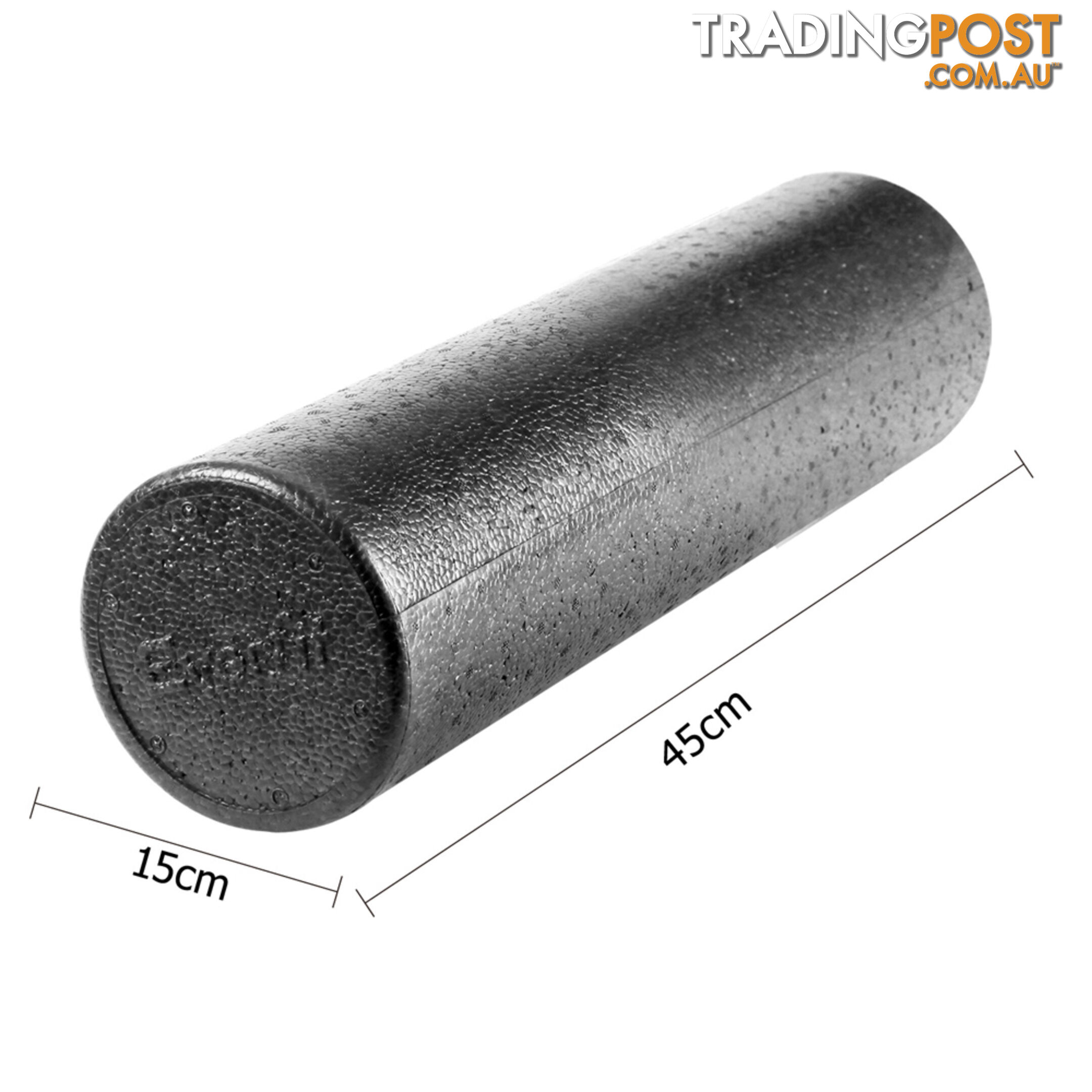 45cm EPP Foam Roller Yoga Gym Pilates Physio Stick Exercise Back Massage Black