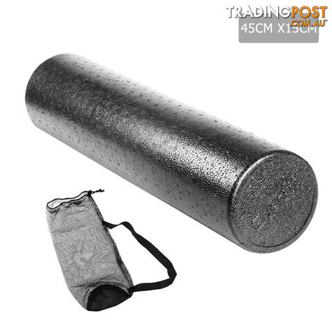 45cm EPP Foam Roller Yoga Gym Pilates Physio Stick Exercise Back Massage Black