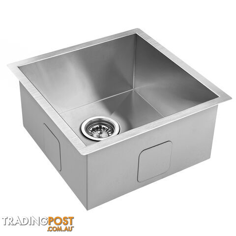 Handmade Stainless Steel Kitchen Laundry Sink Undermount Topmount 440 x 440 mm