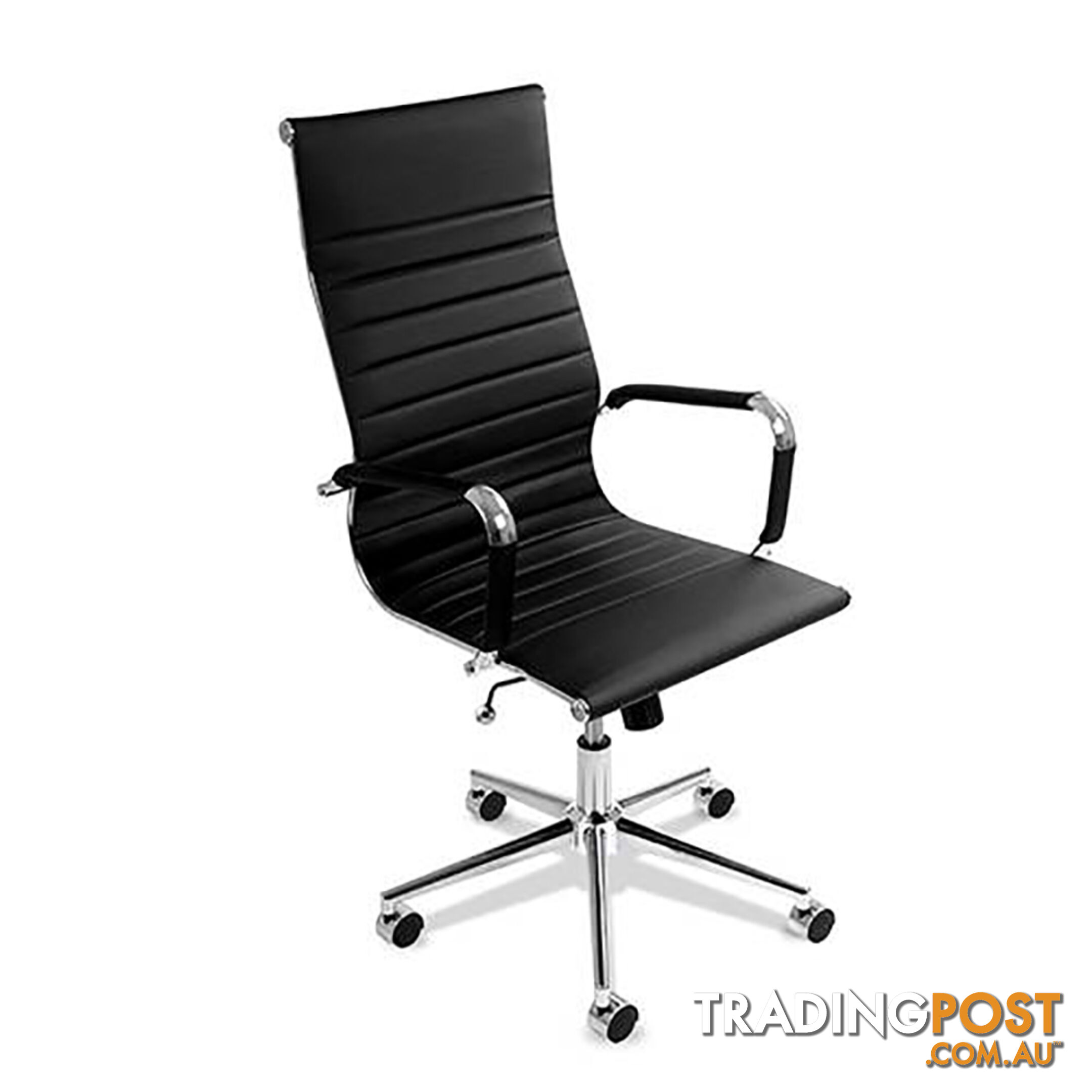 PU Leather High Back Executive Computer Office Chair Eames Replica Black