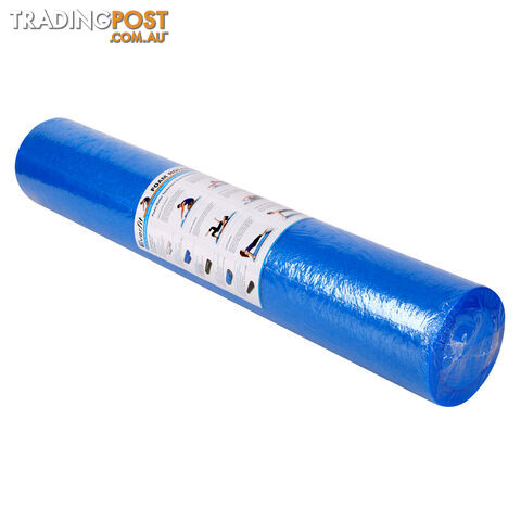 90cm EPE Foam Roller Yoga Gym Pilates Physio Stick Exercise Back Massage Blue