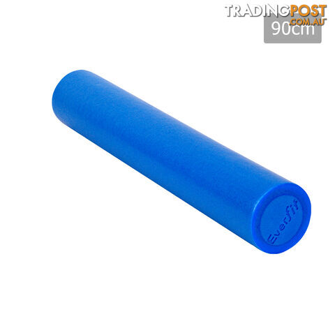 90cm EPE Foam Roller Yoga Gym Pilates Physio Stick Exercise Back Massage Blue