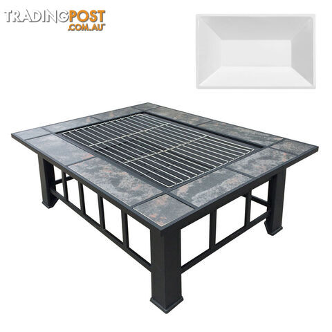 Extra Large 3 In 1 Multifuction Outdoor Fire Pit BBQ Table Grill Fireplace
