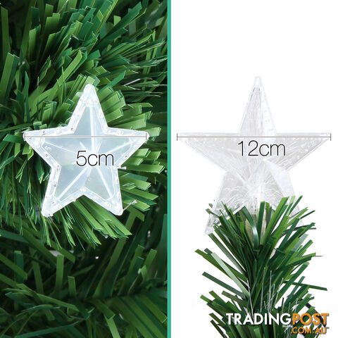 7FT LED Christmas Tree 210CM Xmas Trees Fibre Optic Light Home Decoration Green - photo 3 of 12