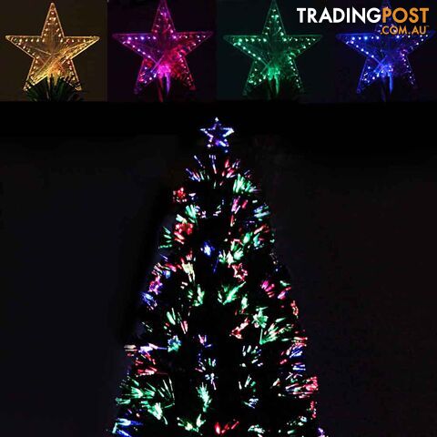 7FT LED Christmas Tree 210CM Xmas Trees Fibre Optic Light Home Decoration Green