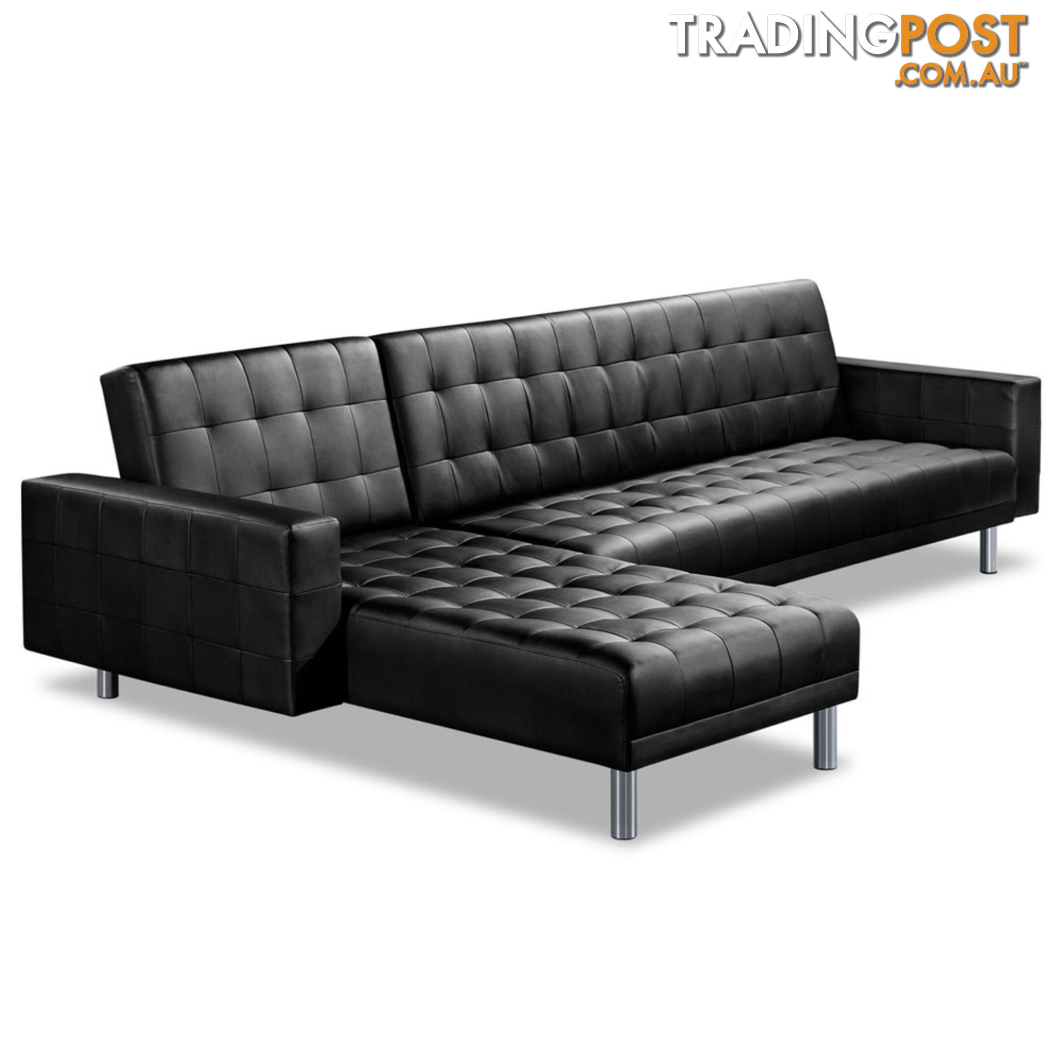 Premium PU Leather Modular Sofa Bed Couch Futon Suite 5 Seater Indoor Lounges