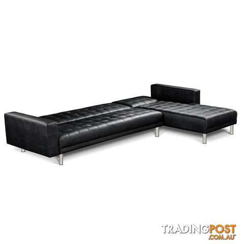 Premium PU Leather Modular Sofa Bed Couch Futon Suite 5 Seater Indoor Lounges