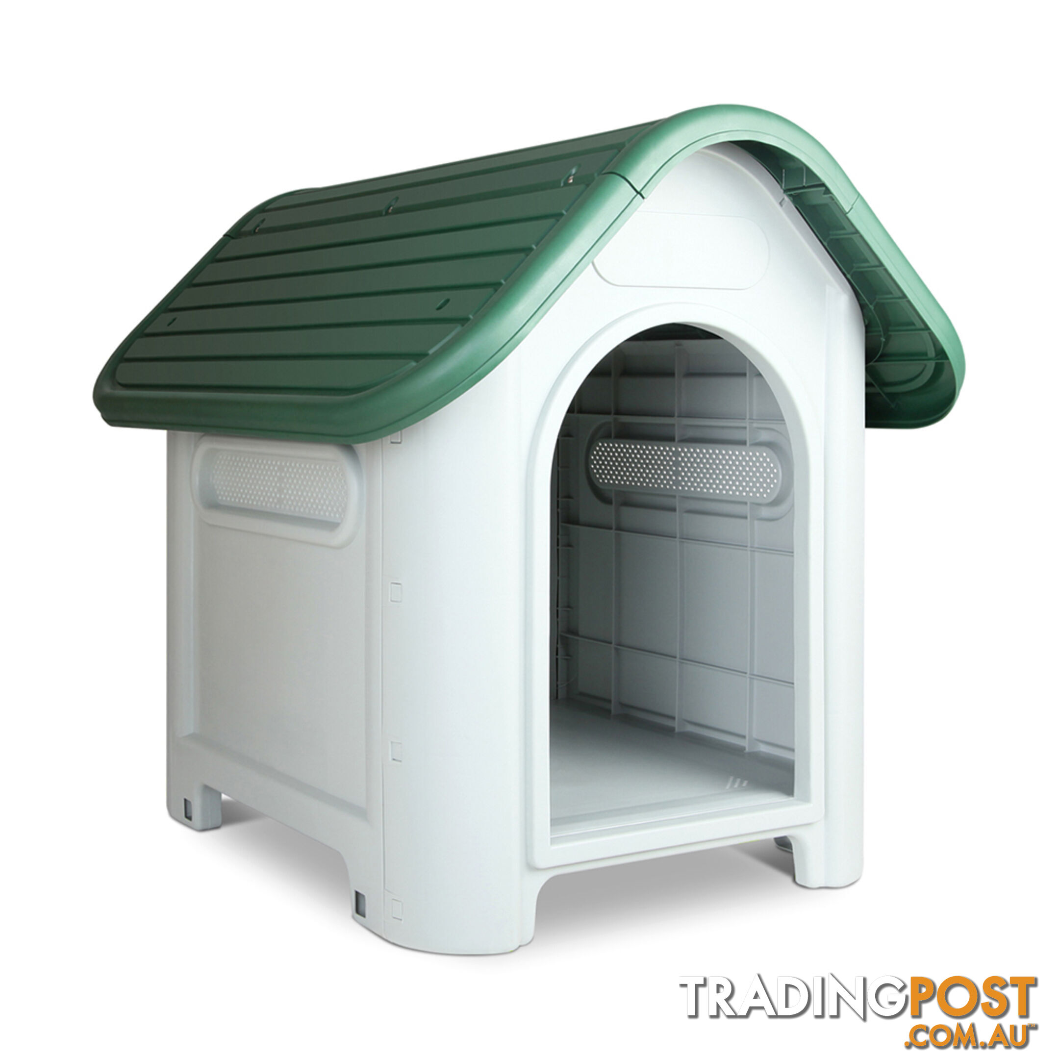 Medium Weatherproof Plastic Dog Kennel Pet Puppy Outdoor Indoor Garden Dog House