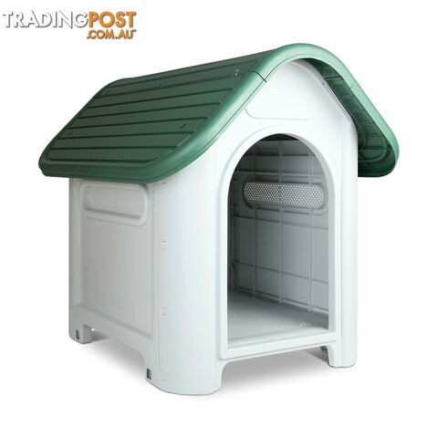 Medium Weatherproof Plastic Dog Kennel Pet Puppy Outdoor Indoor Garden Dog House