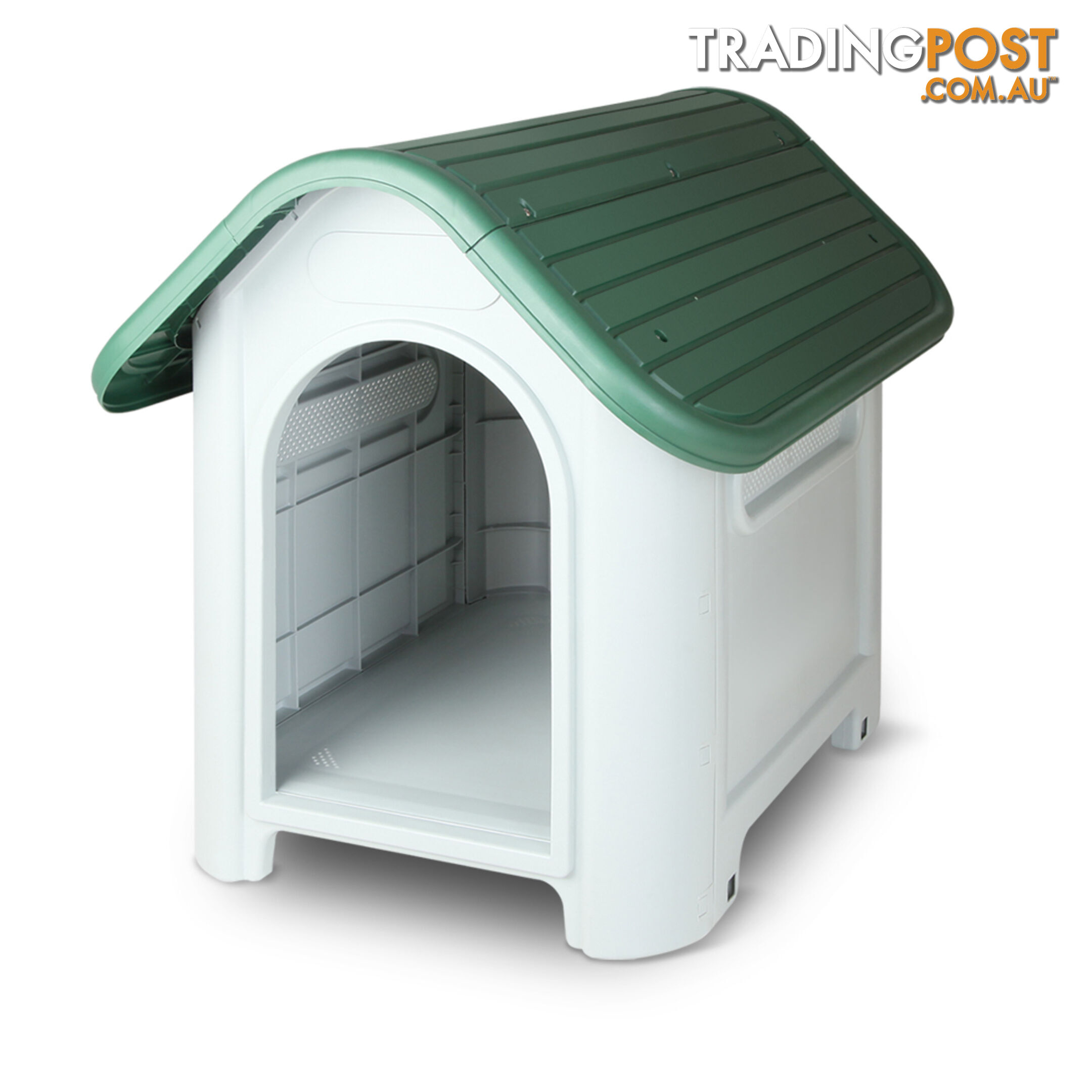 Medium Weatherproof Plastic Dog Kennel Pet Puppy Outdoor Indoor Garden Dog House