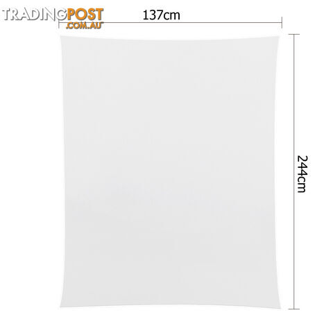 6 Pcs Wedding Table Cloth Rectangle 244cm White