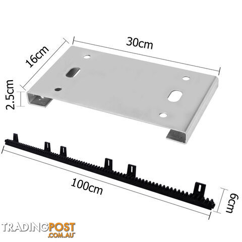 Heavy Duty Electric Sliding Gate Opener Auto Motor Remote 550W 240V AC 6mtr Rail