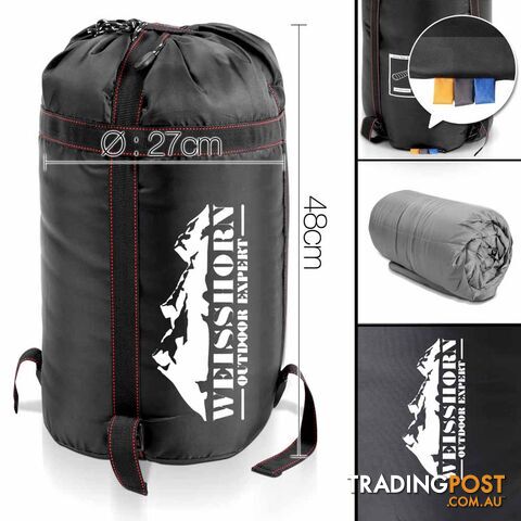 Outdoor Camping Sleeping Bag Winter Pebble Thermal Tent Hiking King Blue -15_C - photo 3 of 9