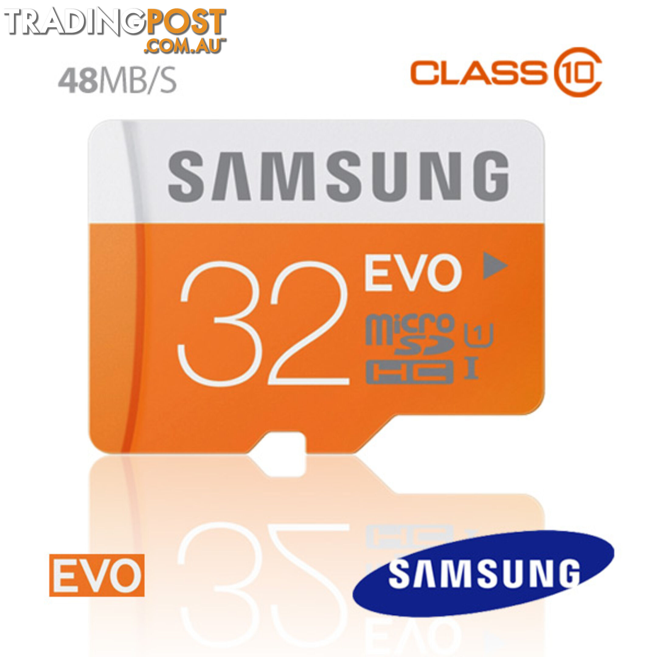 SAMSUNG 32GB MicroSDHC EVO CLASS10 UHS Upto 48MB/s (MB-MP32D)