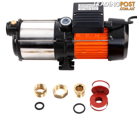 Multi Stage High Pressure Self Priming Water Pump 1000W 6600L/H