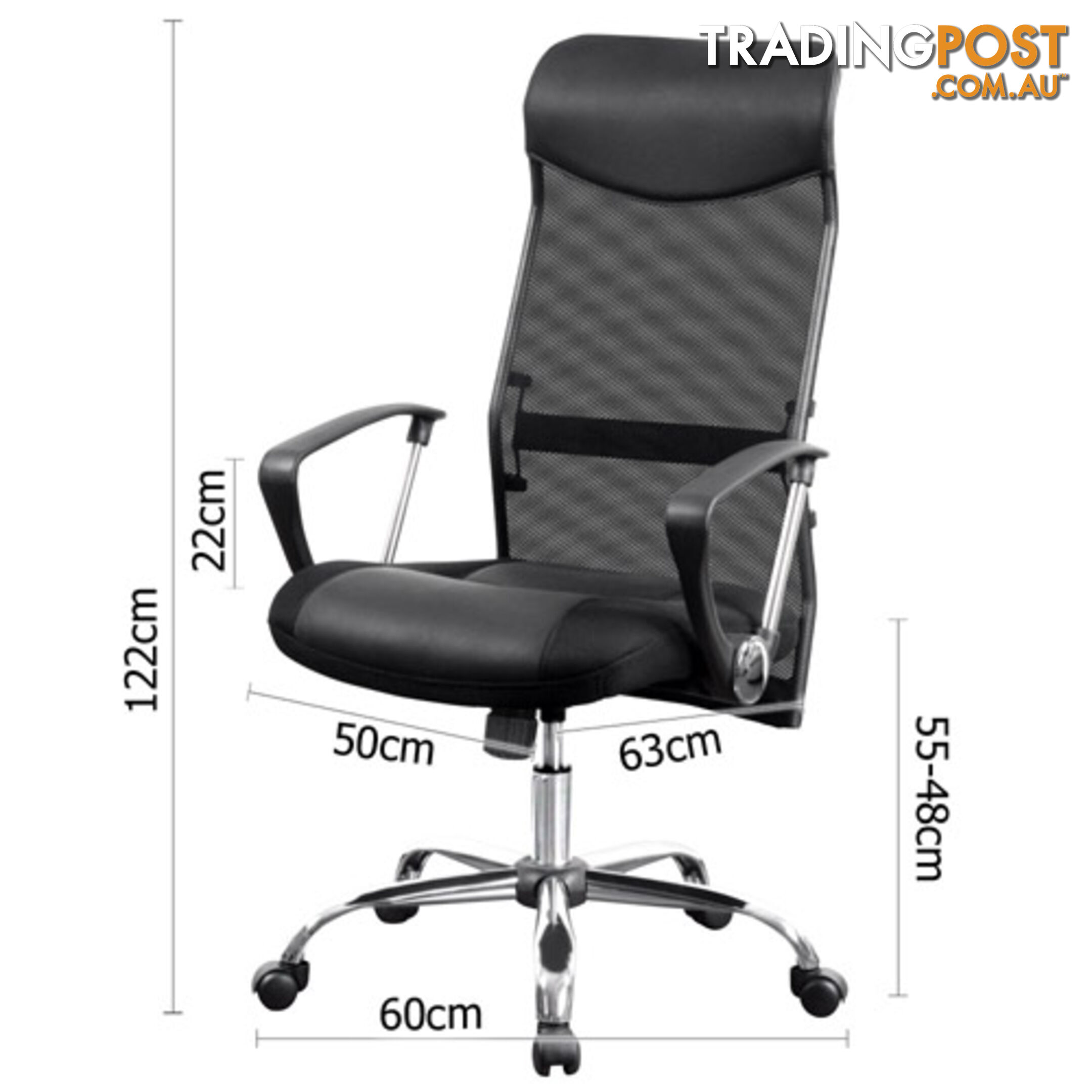 Executive Mesh Computer Chair High Back Ergonomic Office Desk Chair Black