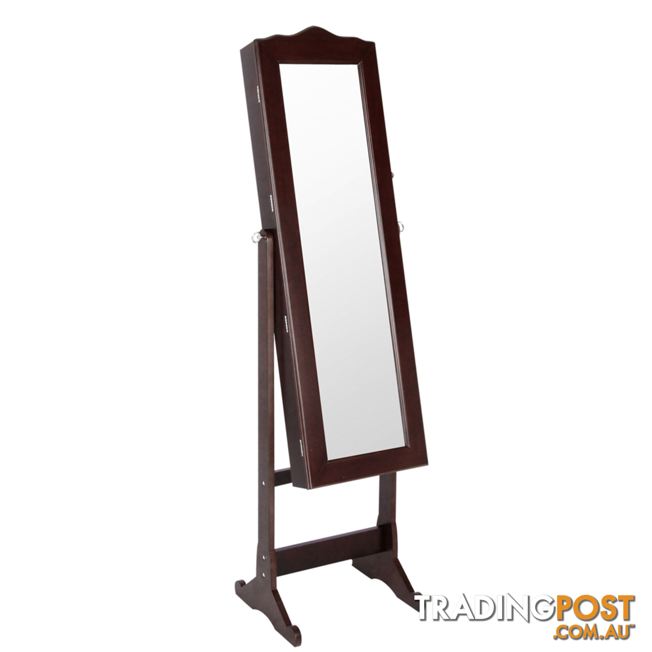 Mirror Jewellery Cabinet Storage 150cm Walnut