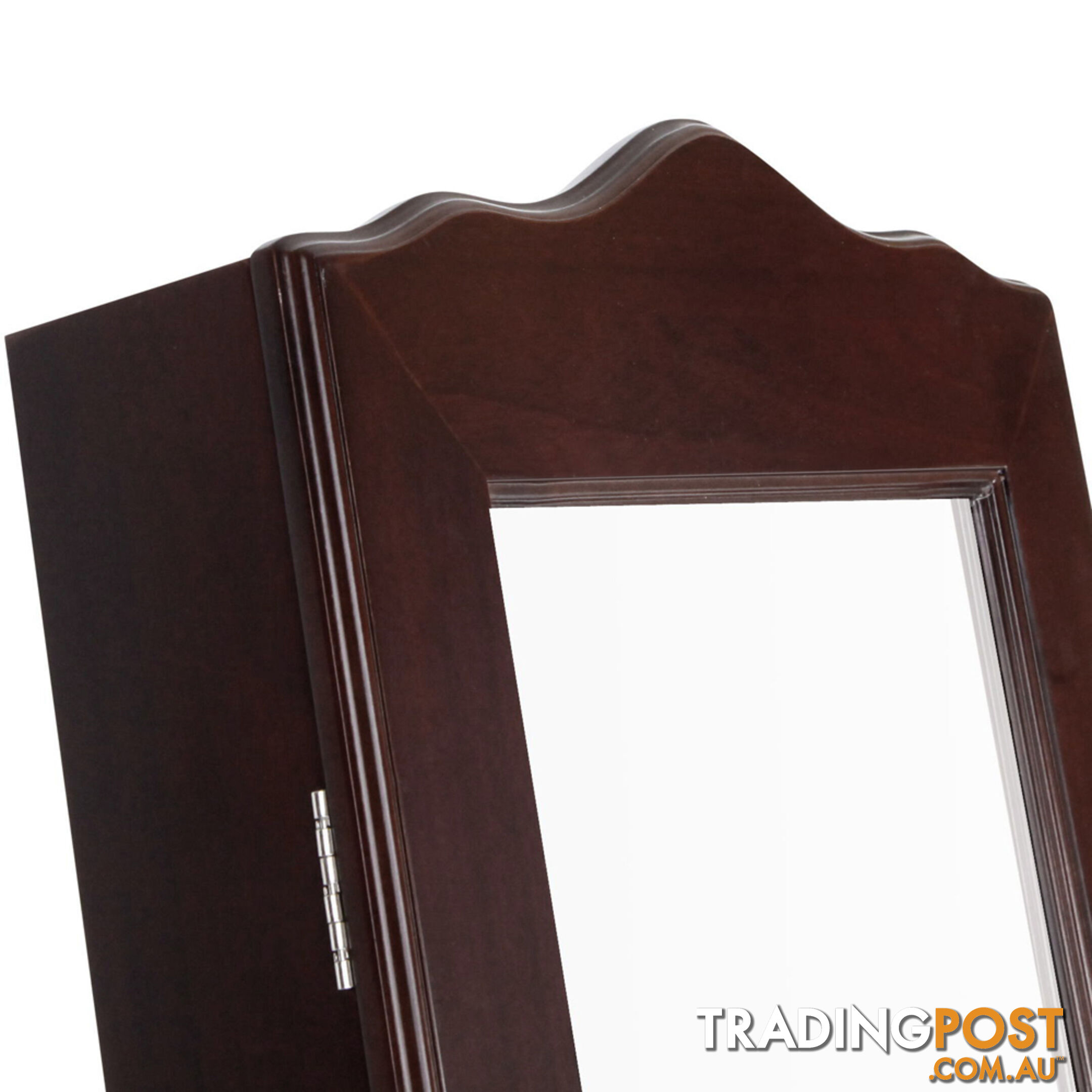 Mirror Jewellery Cabinet Storage 150cm Walnut