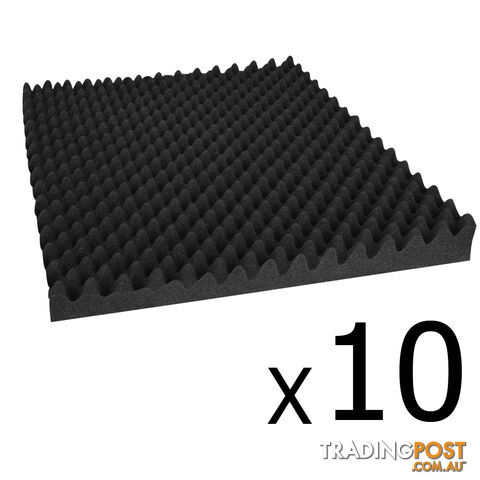 Studio 10 Eggshell Acoustic Foam Black 50 x 50cm