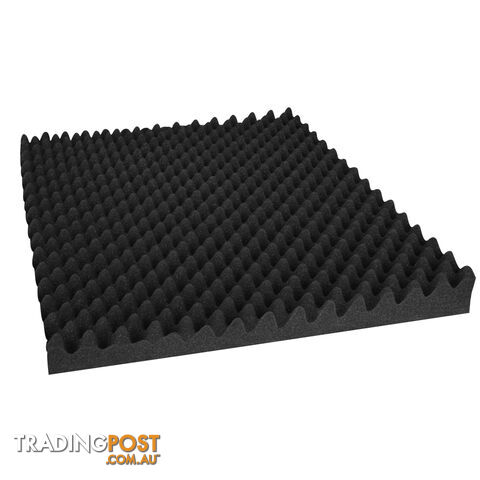 Studio 10 Eggshell Acoustic Foam Black 50 x 50cm