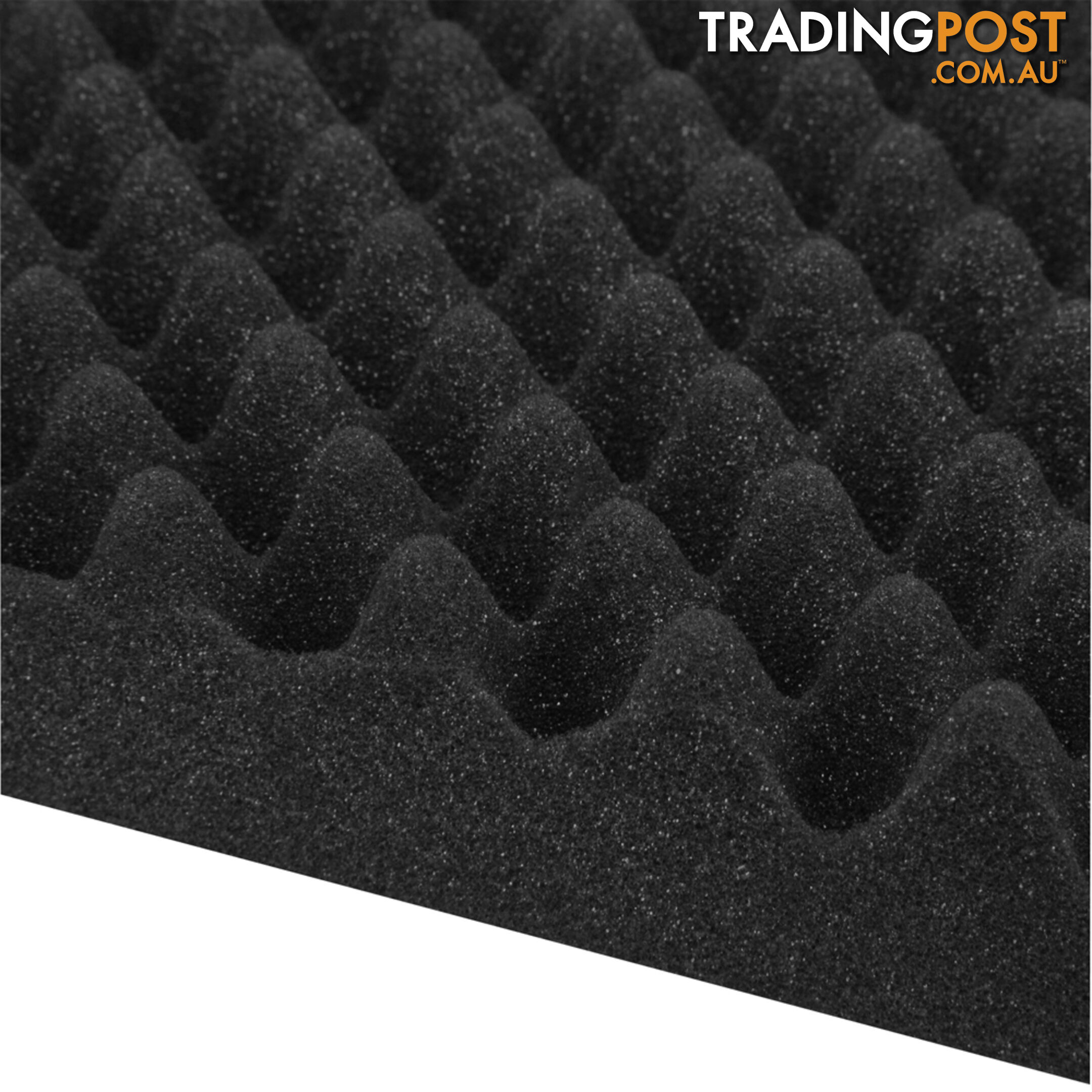 Studio 10 Eggshell Acoustic Foam Black 50 x 50cm