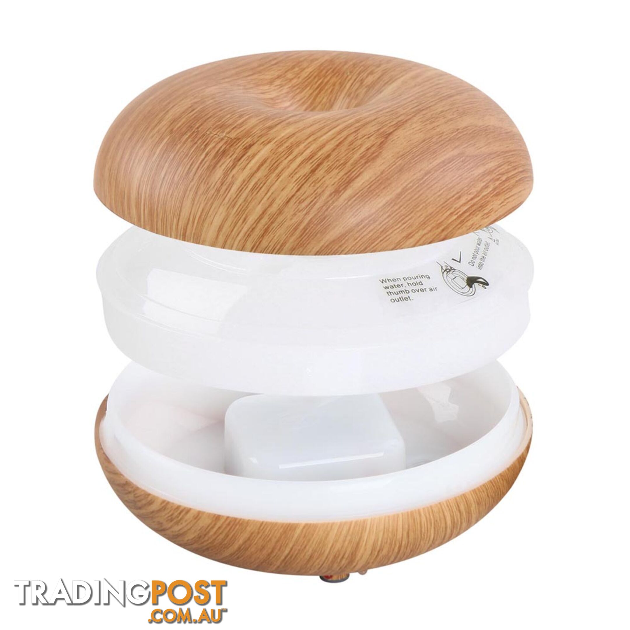 4-in-1 Aroma Diffuser Light Wood 160ml