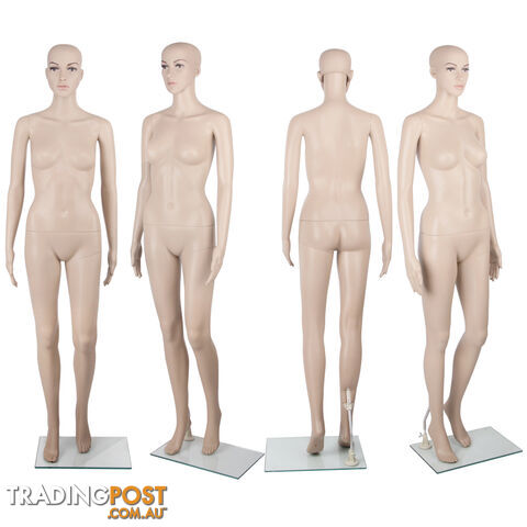 Full Body Female Mannequin Cloth Display Tailor Dressmaker Skin Tone 175cm