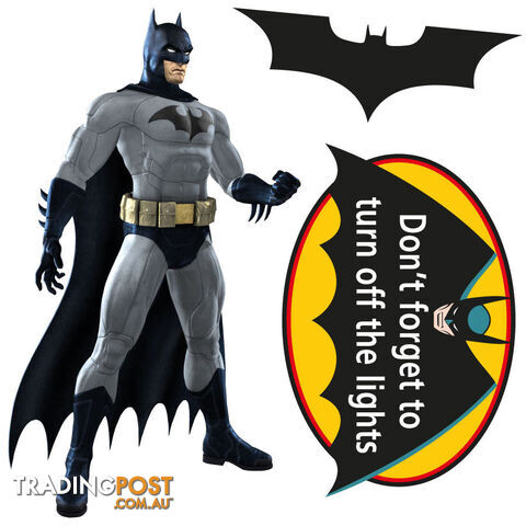 Batman Light Switch Sticker - Totally Movable and Reusable