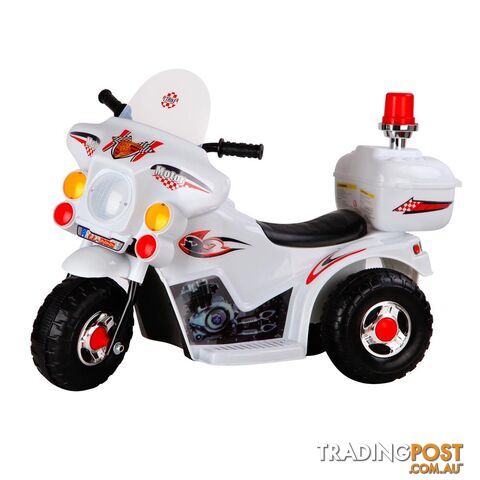 3Wheels Electric Kids Ride on Motorbike Children Trike Motorcycle Toy Bike White