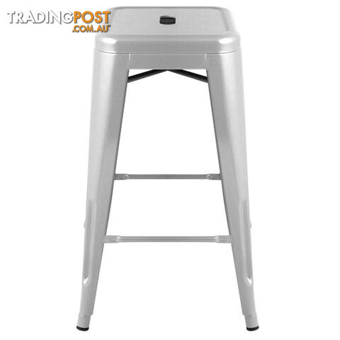 Set of 4 Replica Tolix Kitchen Bar Stool 66cm Metal