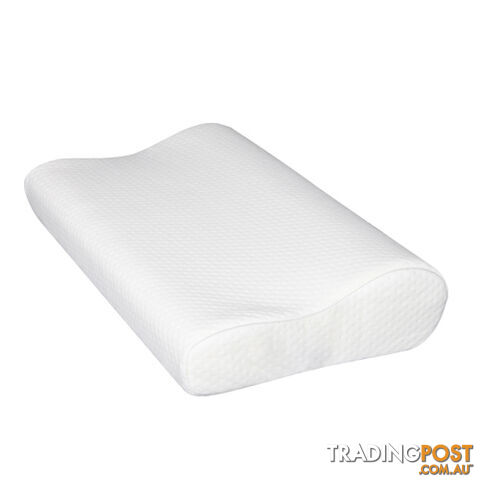 2 x Luxury Visco Elastic Memory Foam Contour Pillows 10cm Thick High Density