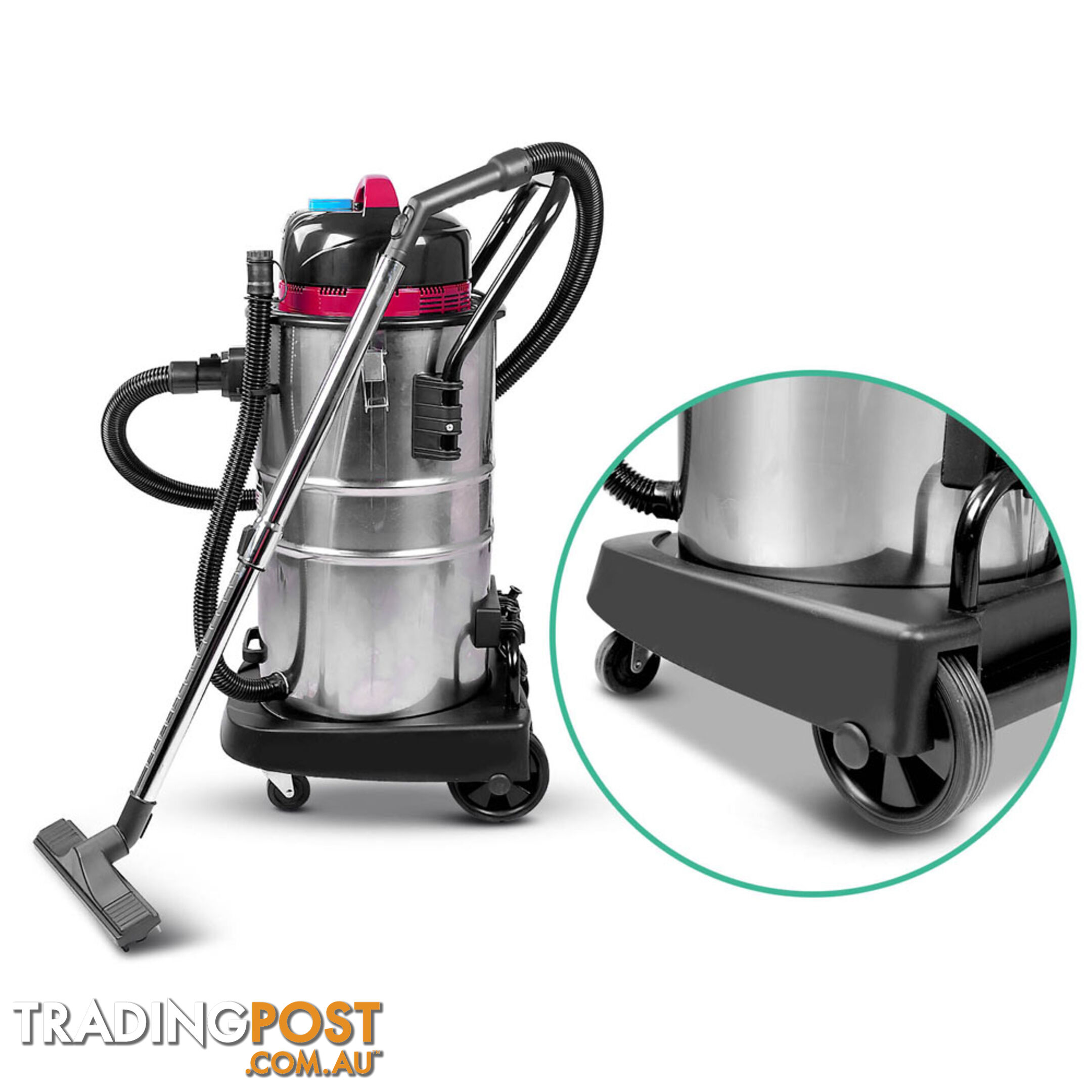 60L Industrial Commercial Dry And Wet Vacuum Cleaner Blower Bagless