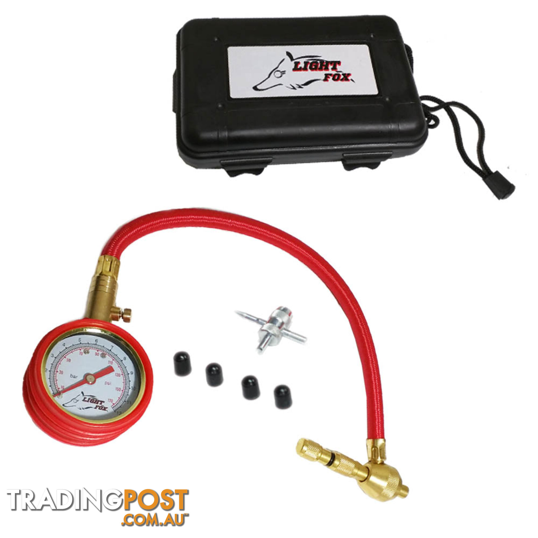 Rapid Tyre/Tire Deflator Air Deflators 4WD With Pressure Gauge Valve Tool