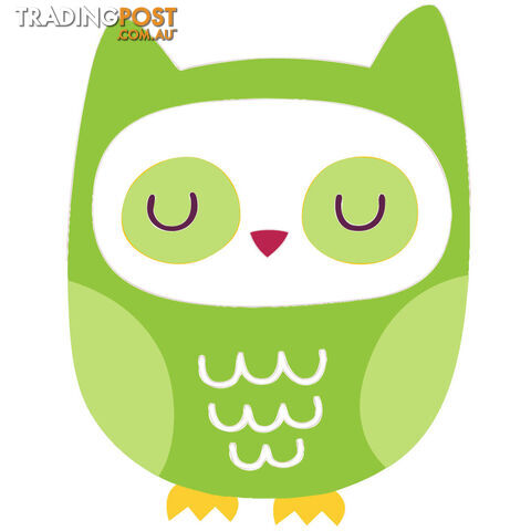 Green Owl Wall Stickers - Totally Movable