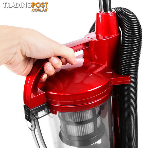 Upright Cyclonic Vacuum Cleaner Bagless HEPA Filter Red