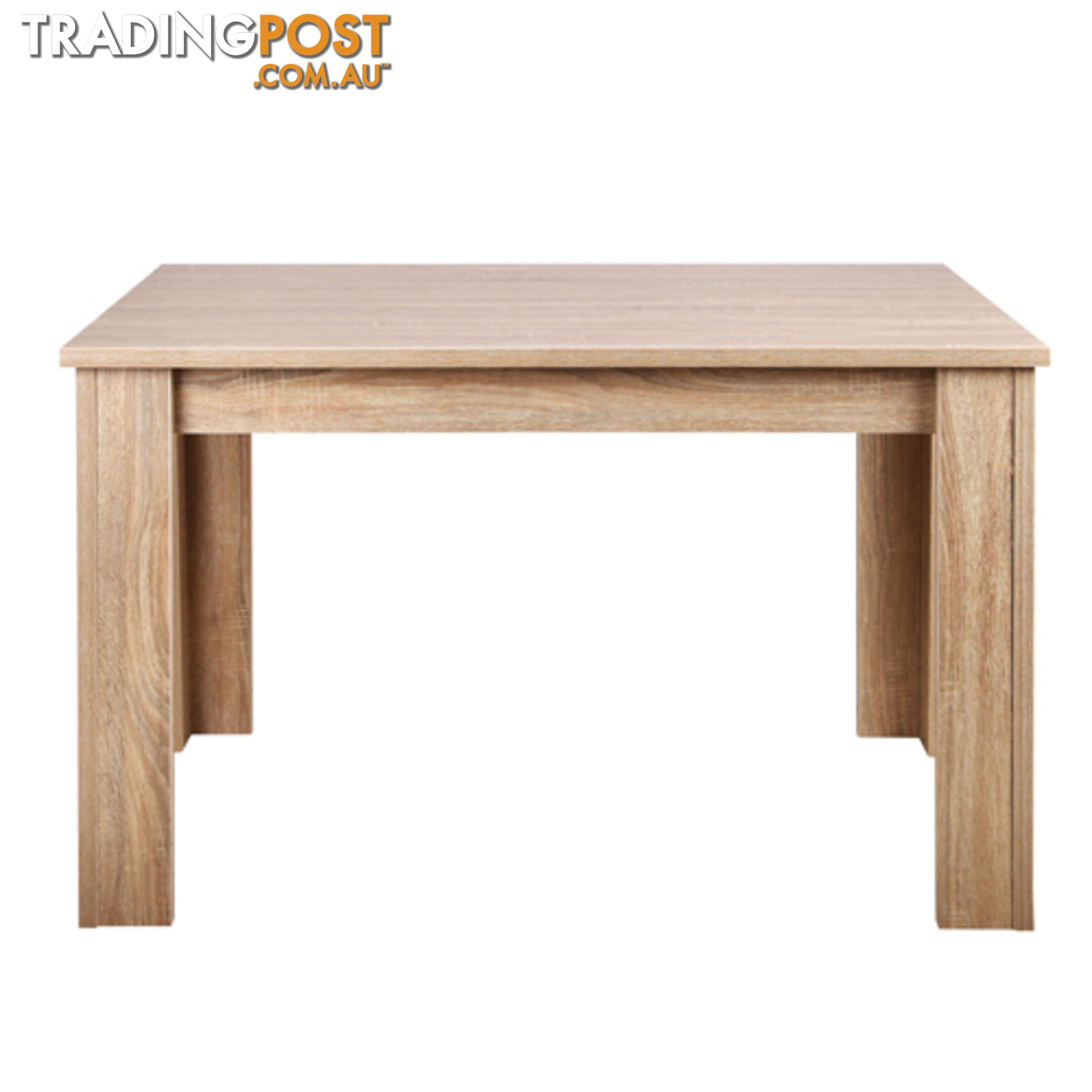 Rectangular 4 Seater Dining Table Natural Wood