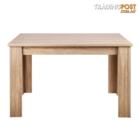 Rectangular 4 Seater Dining Table Natural Wood