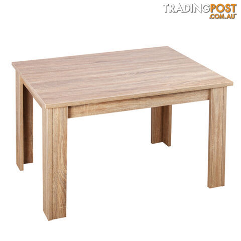 Rectangular 4 Seater Dining Table Natural Wood