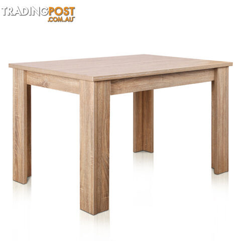 Rectangular 4 Seater Dining Table Natural Wood