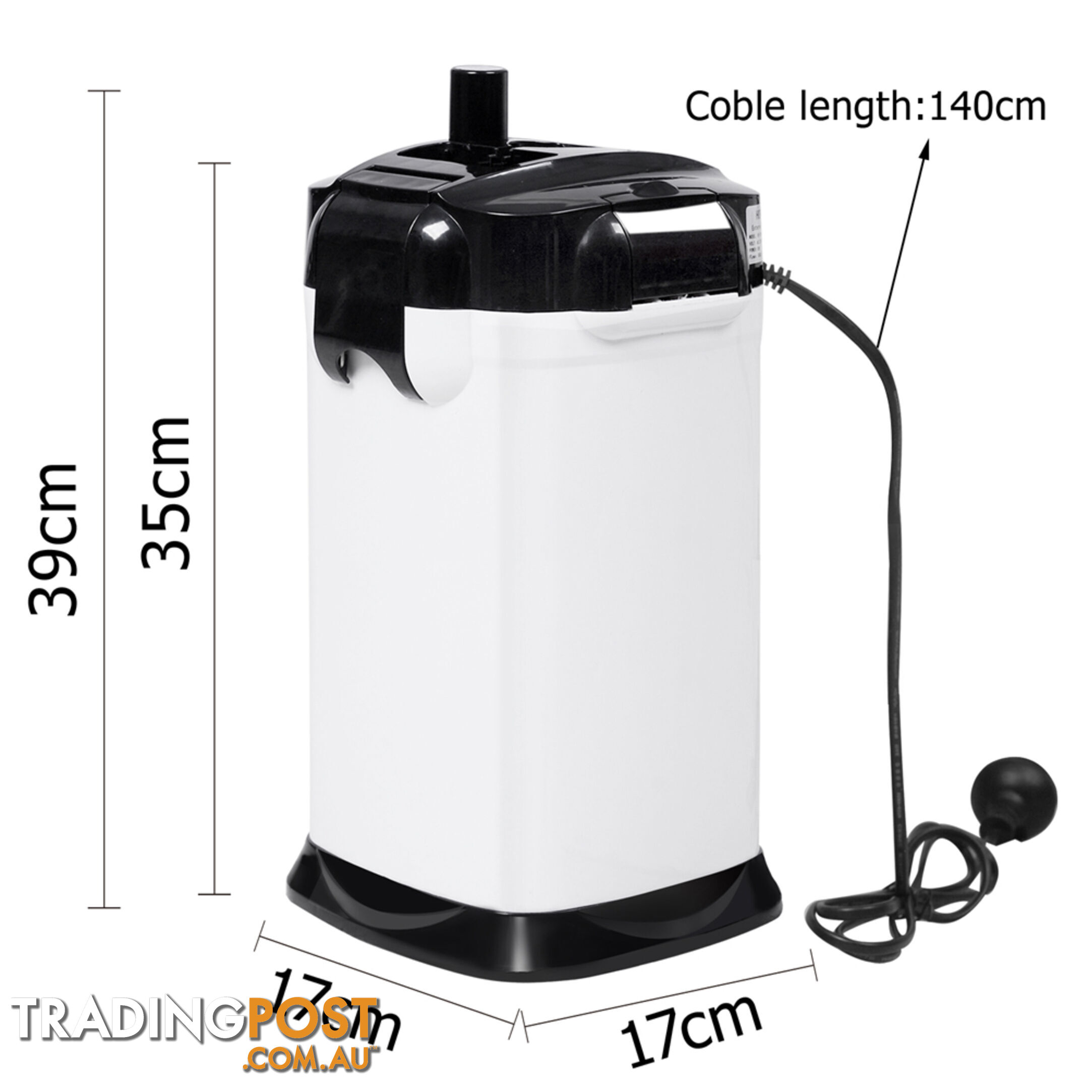 Aquarium Fish Tank External Canister Filter 1200LPH White