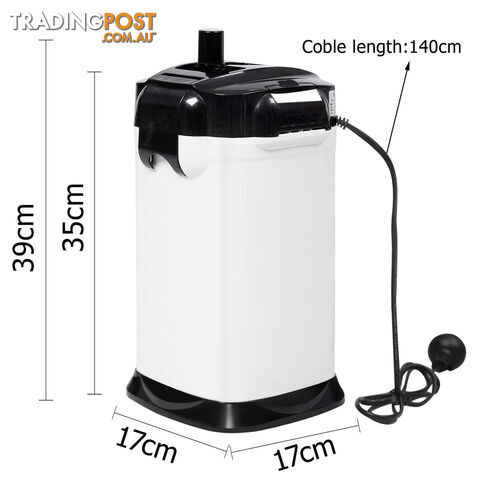 Aquarium Fish Tank External Canister Filter 1200LPH White